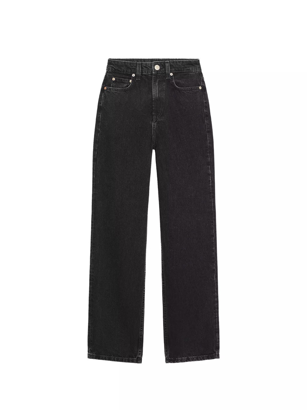 Zara Black Mom Fit High Waist Jeans
